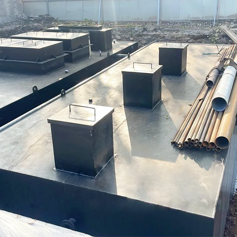 Apparecchiature decentralizzate su piccola scala per acque reflue domestiche interrate