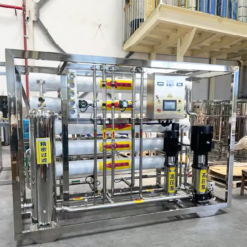 Apparecchiature per osmosi inversa ad acqua pura di livello 2 per l'industria alimentare